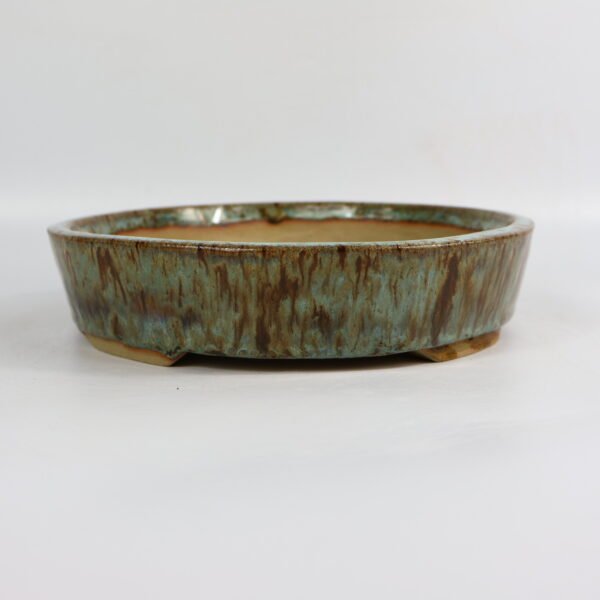 Bonsai Pot Round Glazed Ceramic 22cm - Image 8