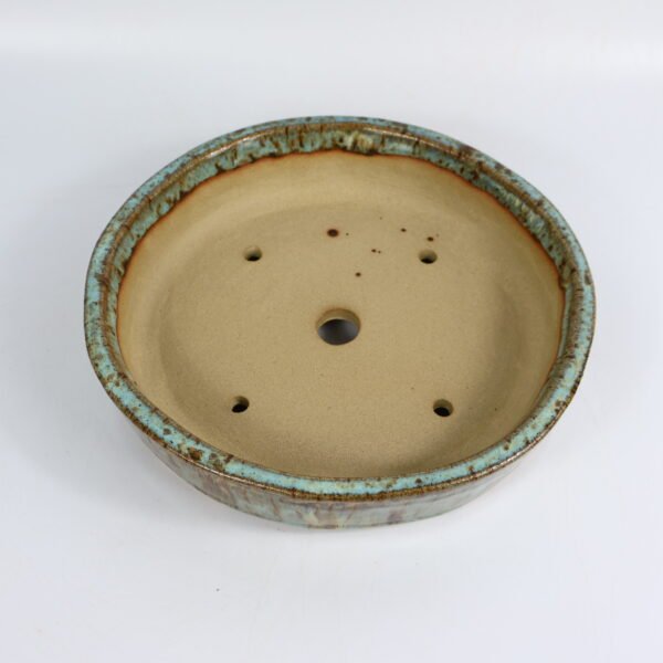 Bonsai Pot Round Glazed Ceramic 22cm - Image 7