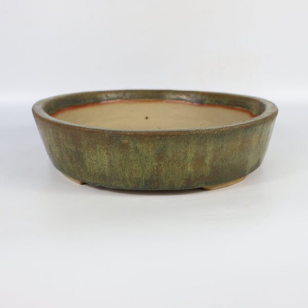 Bonsai Pot Round Green Glaze 27cm - Image 3