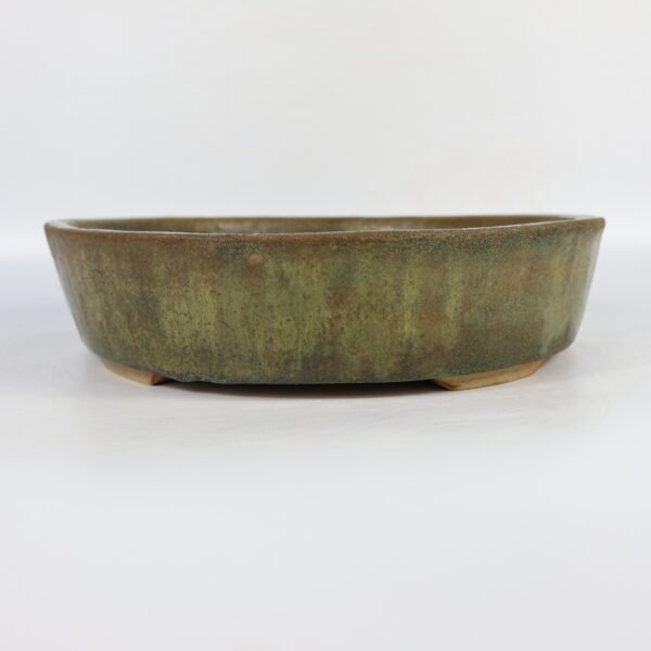 Bonsai Pot Round Green Glaze 27cm - Image 4