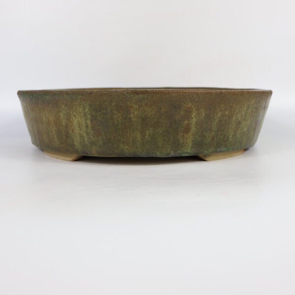 Bonsai Pot Round Green Glaze 27cm - Image 6