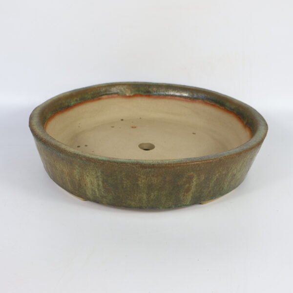 Bonsai Pot Round Green Glaze 27cm - Image 7