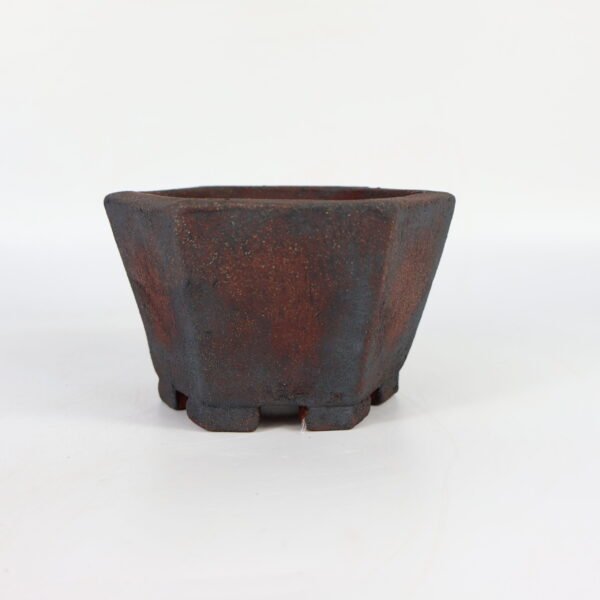 Hexagonal Bonsai Pot Textured 12cm - Image 2