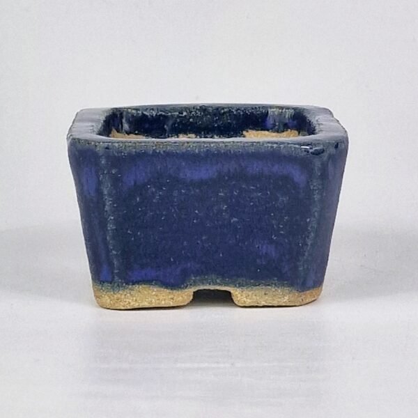 Cobalt Blue Glazed Ceramic Bonsai 6cm - Image 4