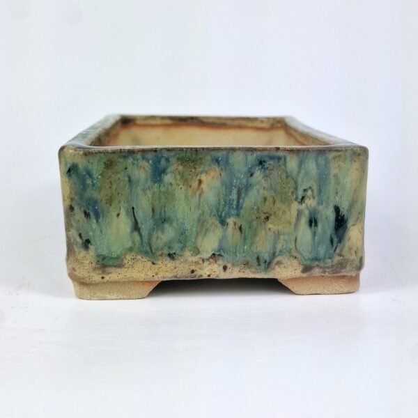 Rectangular Pot Glazed Ceramic Hand Made 16cm - Image 5