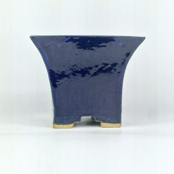 Cobalt Blue Glazed Ceramic Bonsai Pot 15cm
