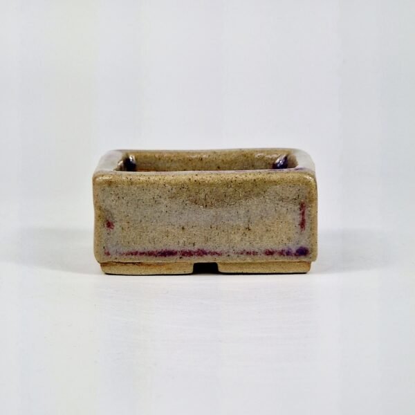 Small Rectangular Ceramic Pot Hand Made 8cm