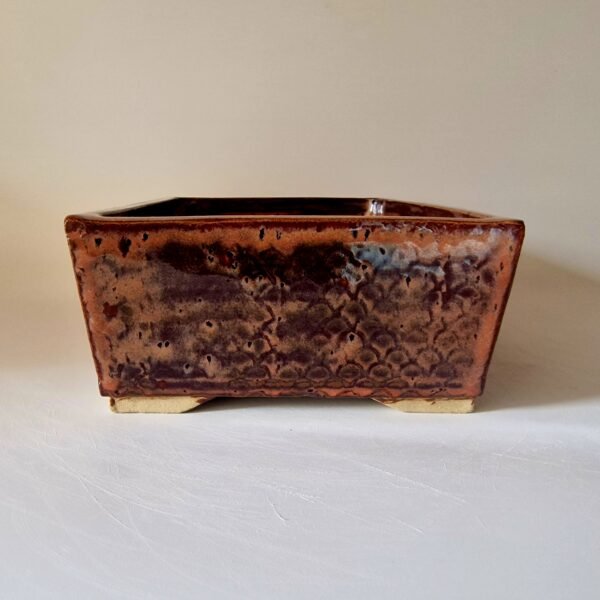 Glazed Rectangular Bonsai Pot 26cm - Image 7