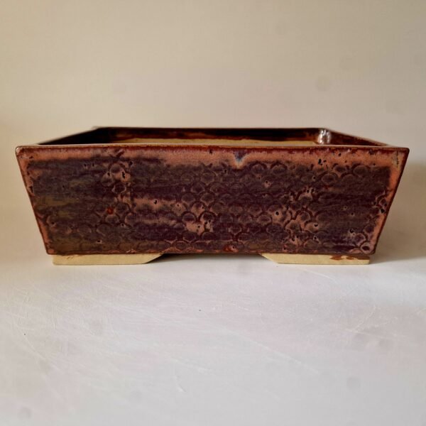 Glazed Rectangular Bonsai Pot 26cm