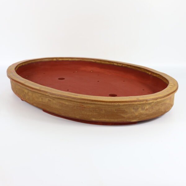 Large Oval Bonsai Pot Glazed Ceramic 52cm - Image 8