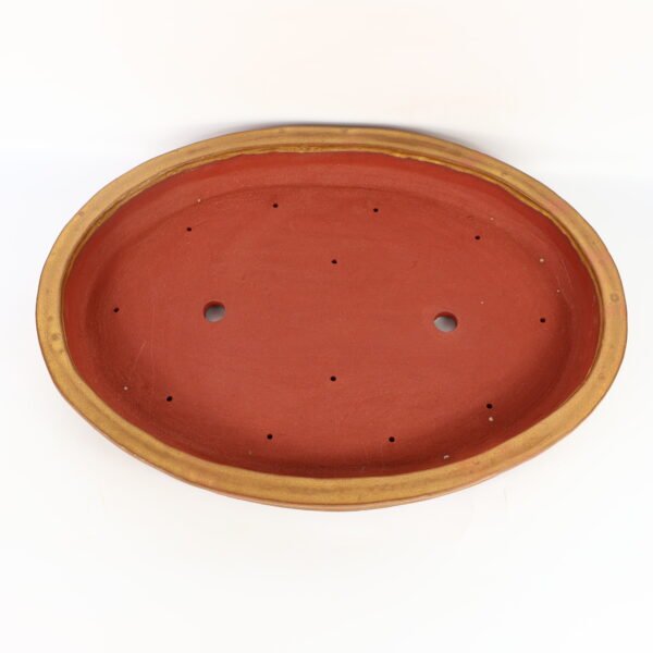 Large Oval Bonsai Pot Glazed Ceramic 52cm - Image 4