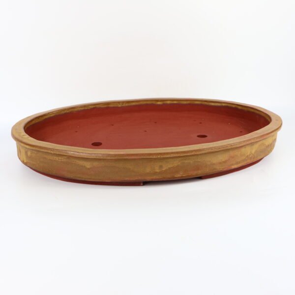 Large Oval Bonsai Pot Glazed Ceramic 52cm - Image 9