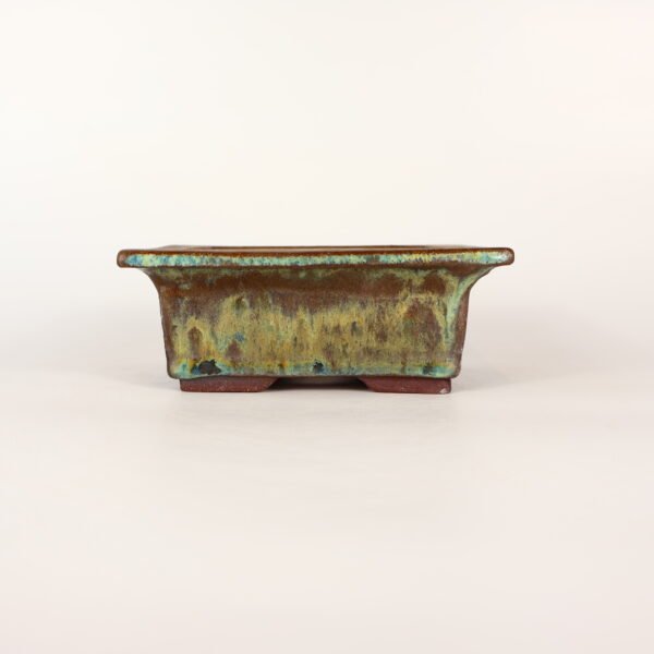 Glazed Rectangular Pot 15cm - Image 2