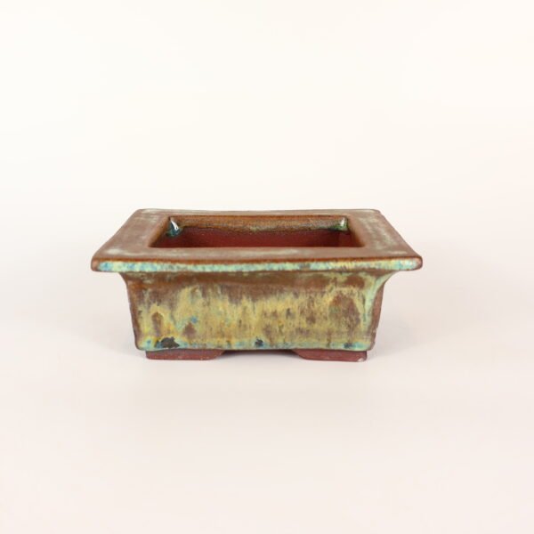 Glazed Rectangular Pot 15cm - Image 3