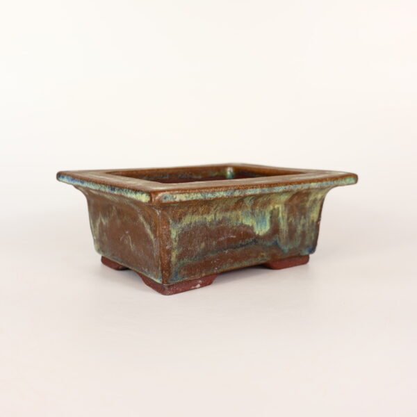 Glazed Rectangular Pot 15cm - Image 4