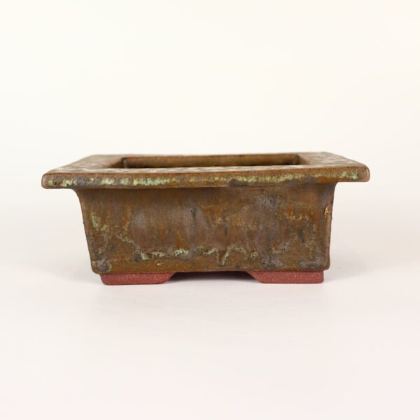 Glazed Rectangular Pot 15cm - Image 2