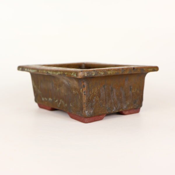 Glazed Rectangular Pot 15cm - Image 3
