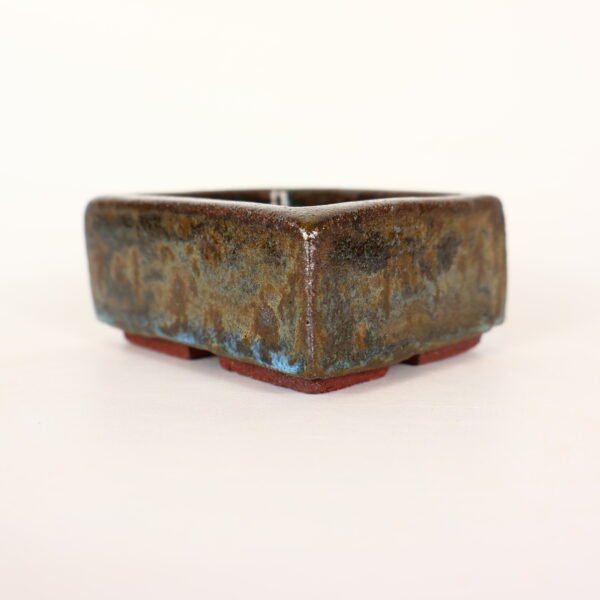 Small Rectangular Pot Blue Glaze 8cm - Image 5